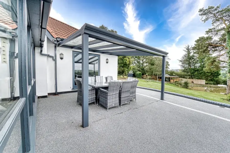 Pigato design by Designer Verandas with premium aluminium posts