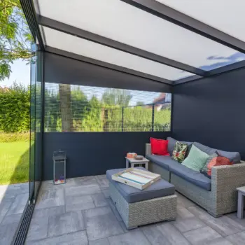 Customisable Ribolla verandas for modern outdoor living by Designer Verandas