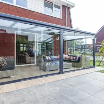Stylish Nebbiolo veranda providing shade and protection from the elements