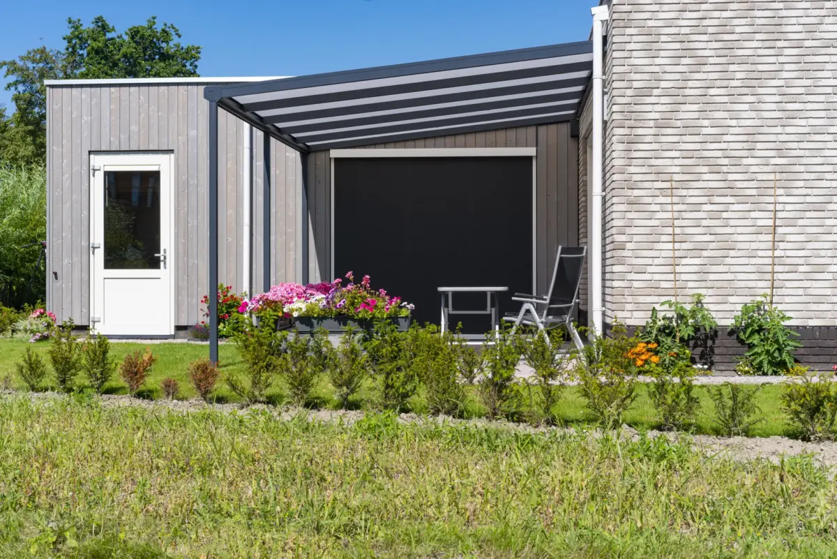 Enjoy year-round comfort with the weather-resistant Nebbiolo veranda