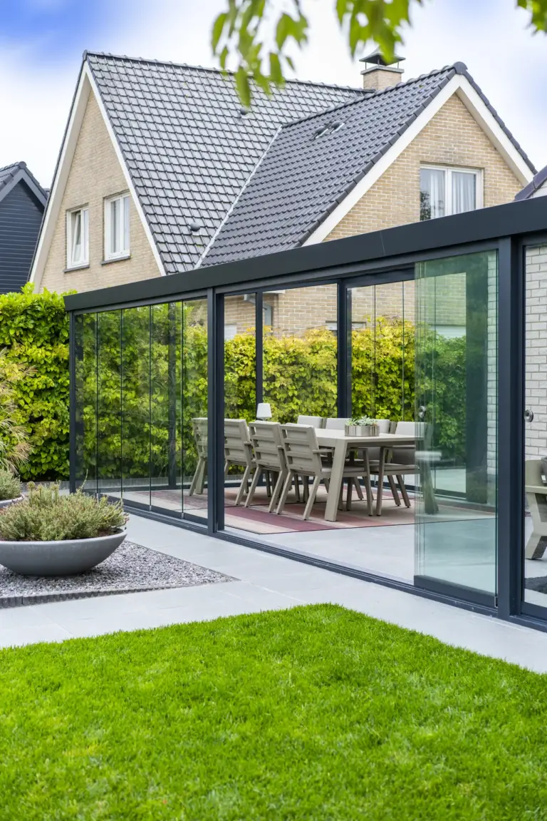 Pigato veranda by Designer Verandas with sleek aluminium design