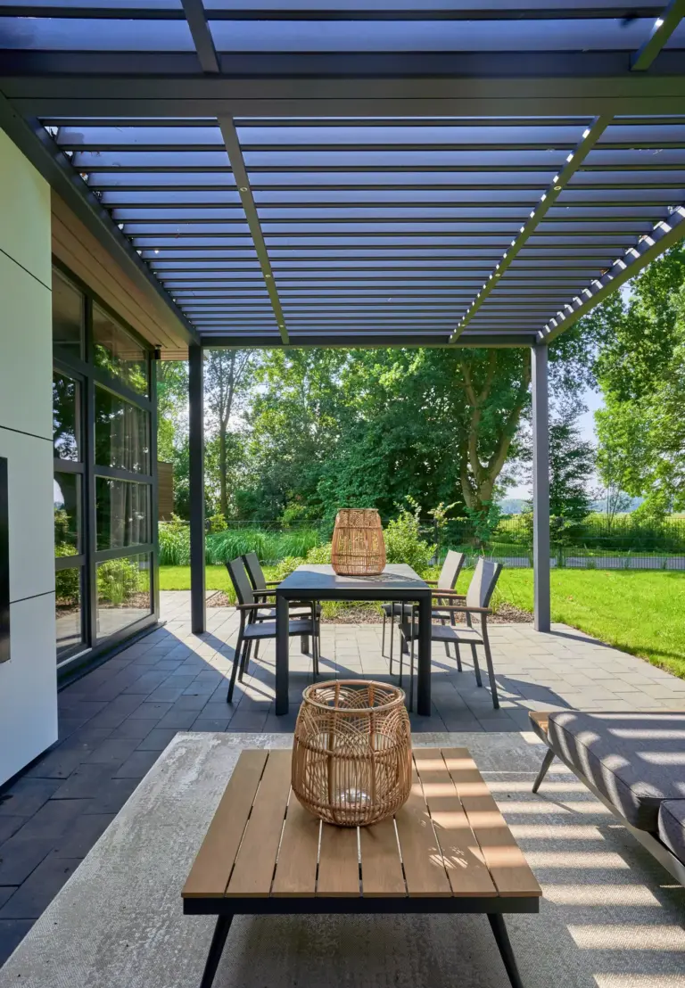 Designer Verandas Pinela model with robust aluminium construction