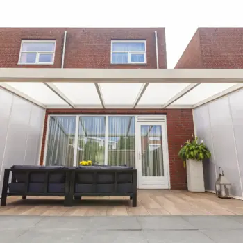 Elegant Giallo veranda with versatile size options from Designer Verandas