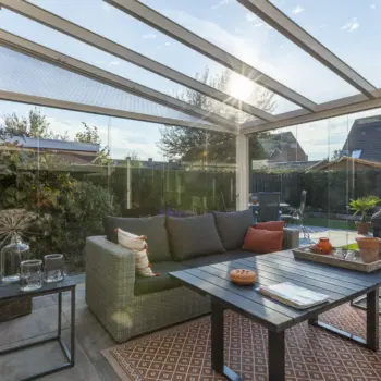 Elegant Pigato veranda with versatile size options by Designer Verandas