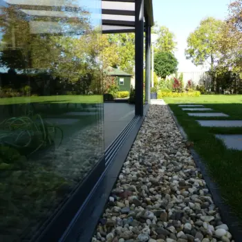 Elegant sliding glass doors for verandas and glass rooms