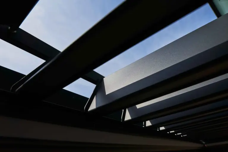 Designer Verandas Pinela model with a single colour option for a seamless look