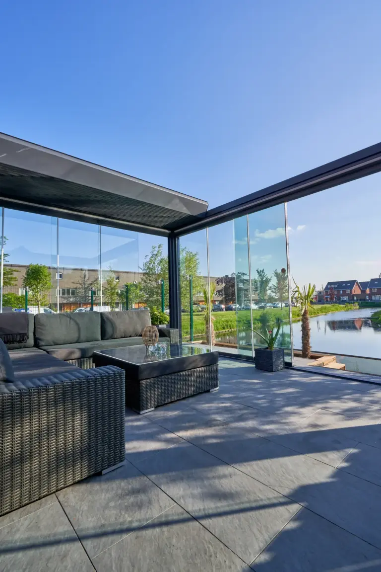 Designer Verandas Pinela Deluxe model with durable aluminium construction