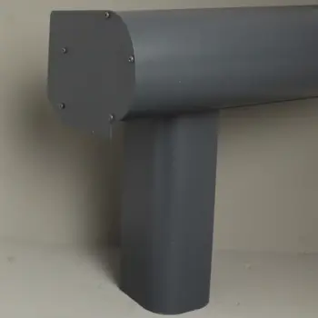 Round veranda post without a base plate, featuring a clean and seamless finish.